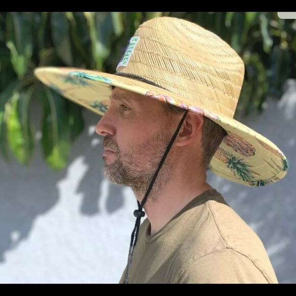 NWT COR Surf Straw Lifeguard Sun Hat    - Picture 12 of 12